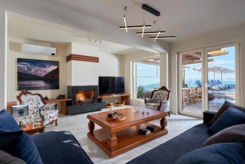 Kokkini Hani Kreta, Kokkini Hani: Exklusives Strandanwesen mit Panoramablick auf Meer und Sonnenuntergang zu verkaufen Haus kaufen
